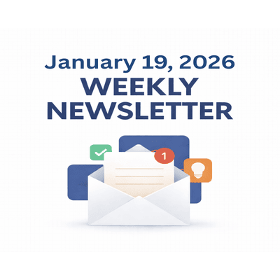 Weekly Newsletter January 19, 2026
